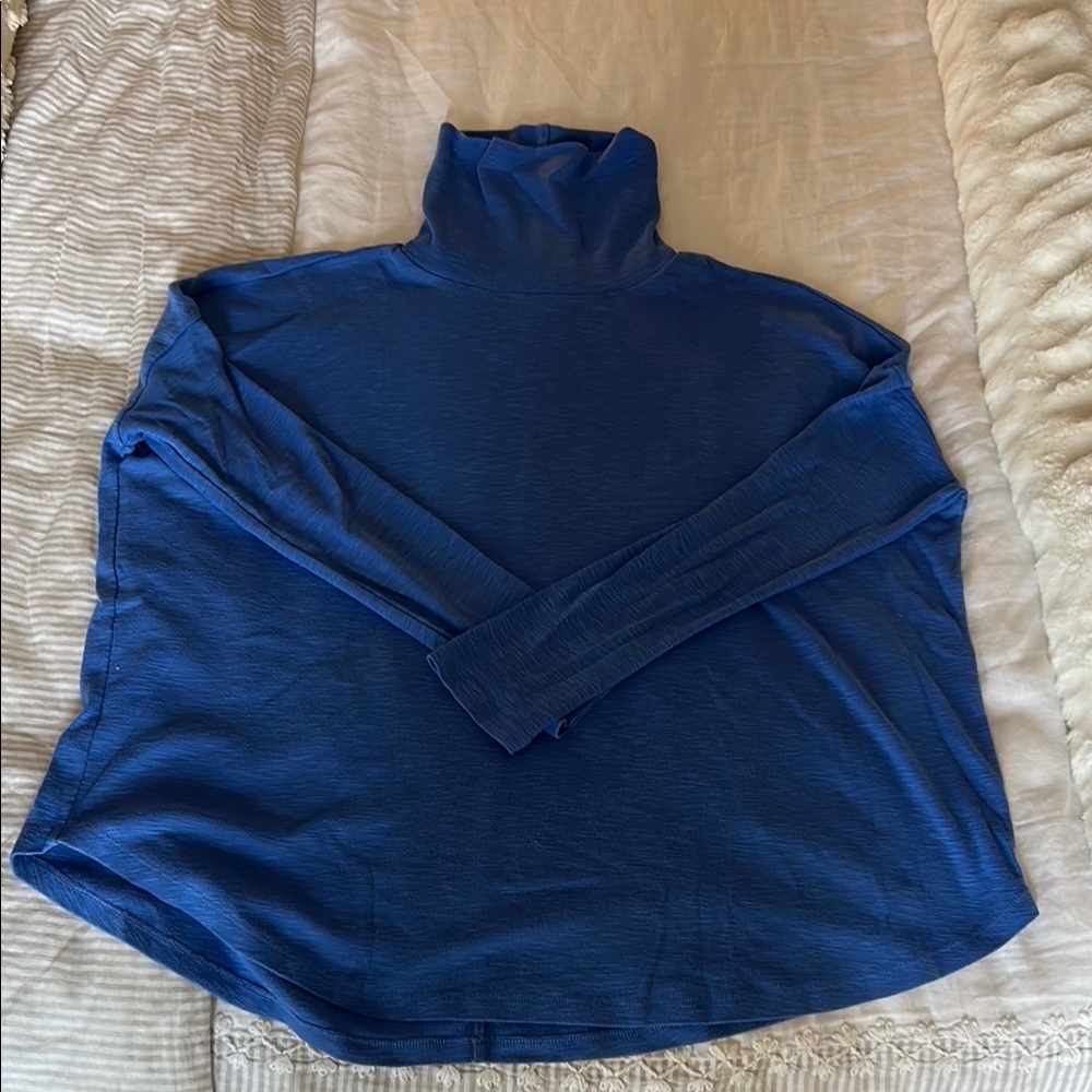 Blue Turtleneck Long Sleeve